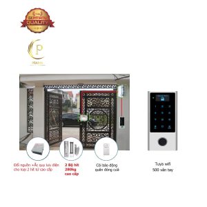 P560Com2 Khóa vân tay cửa cổng 10.000 người dùng, 2 hít cao cấp