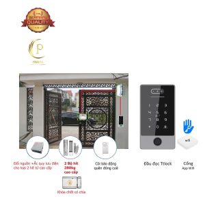 P566Com4 Nhận diện khuôn mặt cửa cổng, 2 hít cao cấp, chìa cơ